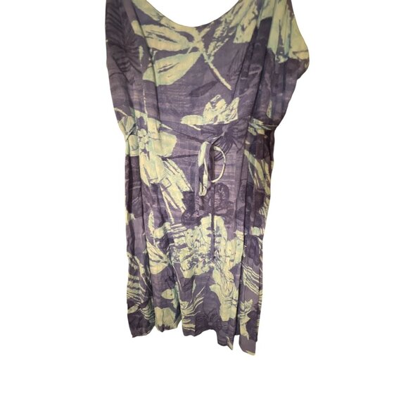 Jams World Womens Floral Spaghetti Strap Dress Large Blue Rayon Casual Summer Dr - Picture 2 of 4